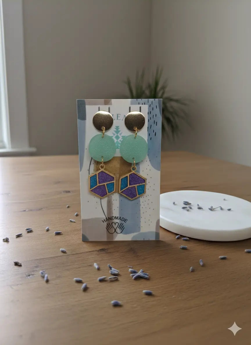Boucles d’oreilles “Lagune Mystique” Lozen-k