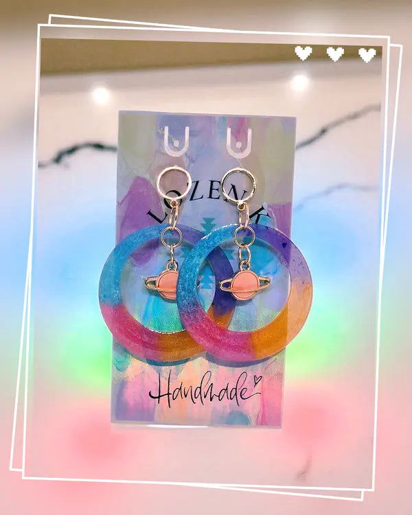 Boucles d’oreilles “Cosmos Bohème” Lozen-k