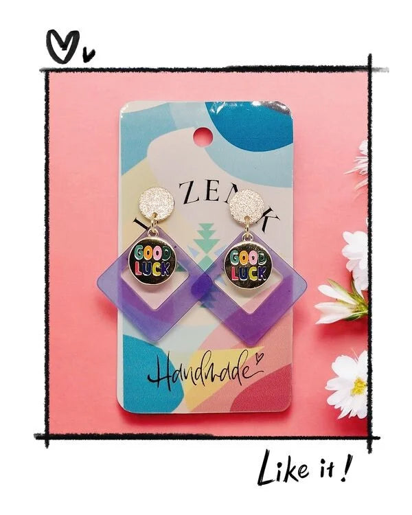 Boucles d'oreilles "Good Luck"
