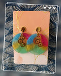 Boucles d'oreilles Hexagones Lozen-k
