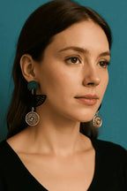 Boucles d'oreilles Oeil talisman Lozen-k