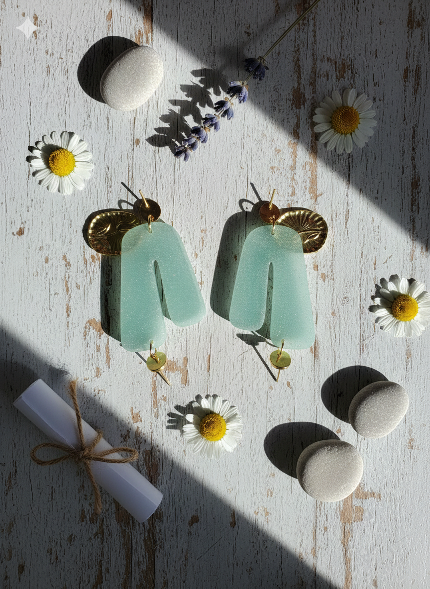 Boucles d’oreilles Tulipe de Jade