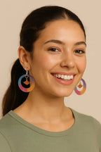 Boucles d’oreilles “Cosmos Bohème” Lozen-k