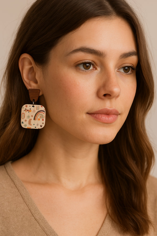 Boucles d'oreilles “Lune Bohème”