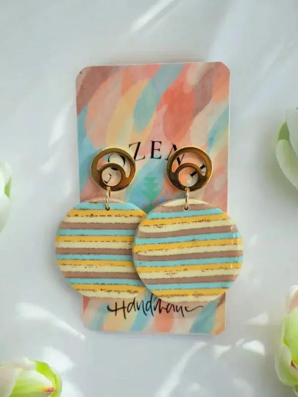 Boucles d’oreilles “Soleil Pastel” Lozen-k