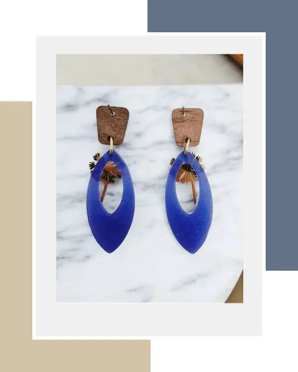 Boucles d’oreilles – Brise d’Azur Lozen-k