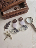 Boucles d'oreilles bohèmes Éventail Sakura