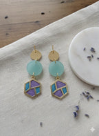Boucles d’oreilles “Lagune Mystique” Lozen-k
