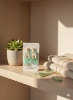 Boucles d’oreilles Tulipe de Jade Lozen-k