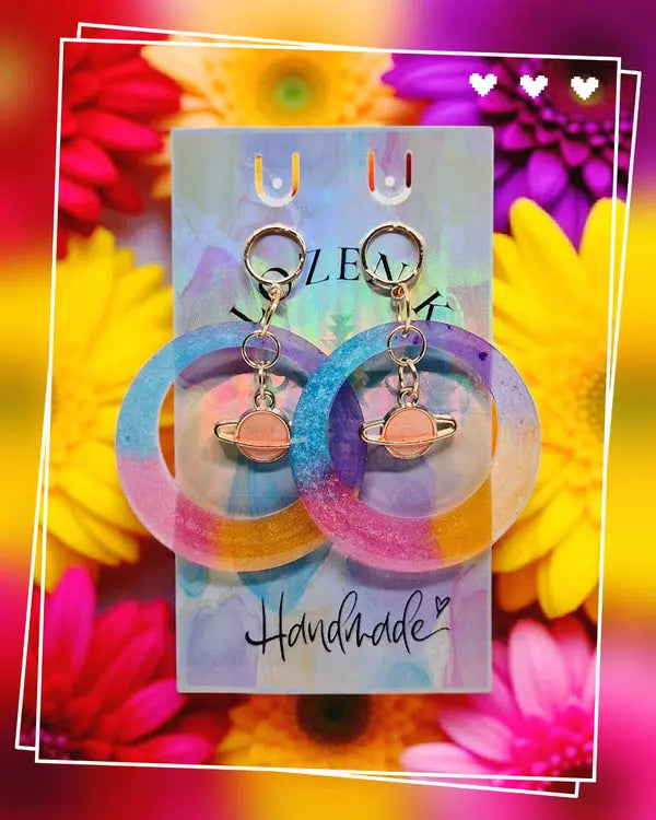 Boucles d’oreilles “Cosmos Bohème” Lozen-k