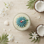 Bougie parfumée Monoï – Petit cactus décoratif