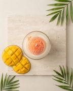 Bougie parfumée Mangue 345 g – Bougie parfumée fruitée et décorative