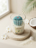 Bougie parfumée Monoï – Petit cactus décoratif