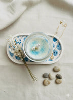 Bougie parfumée Lys Blanc & Porte bougie assorti Lozen-k