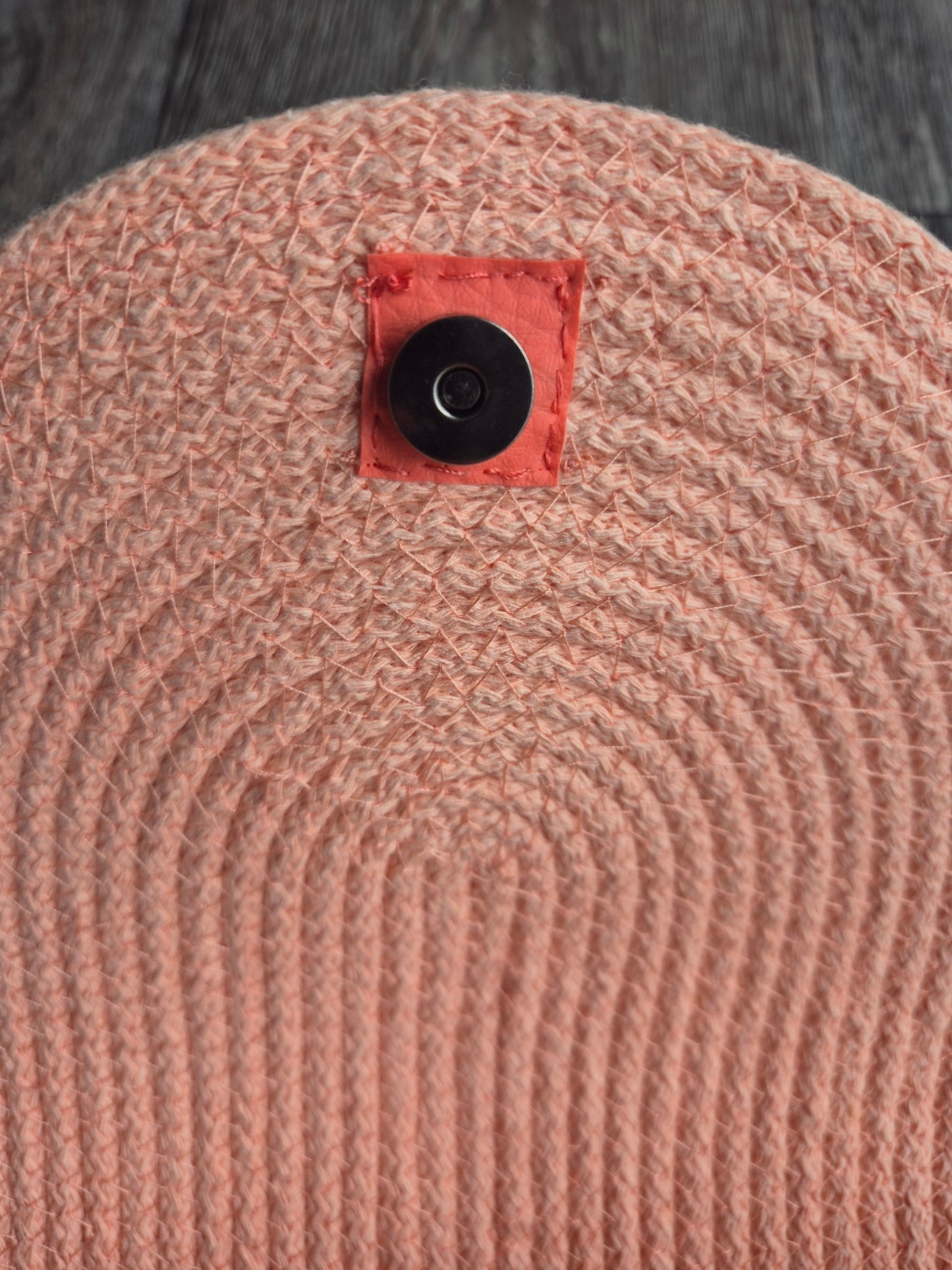 Sac en corde pêche pastel – Sac bohème chic fait main Lozen-k