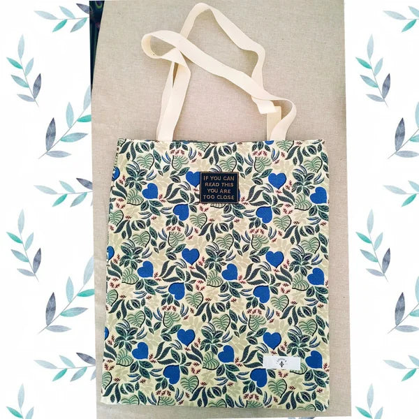 Tote Bag doublé feuilles de la jungle