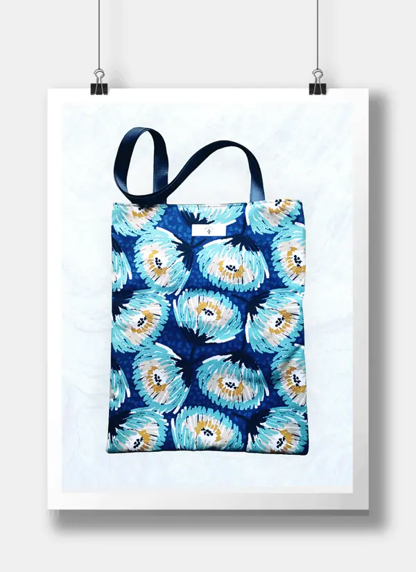 Tote Bag motifs fleuris Lozen-k