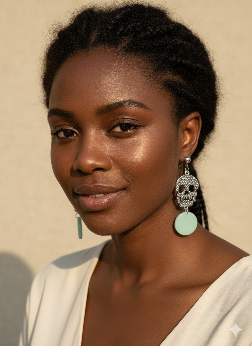 Calavera Laguna – Boucles d’oreilles pendantes