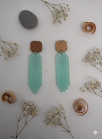 Boucles d’oreilles “Hibou Jade Bohème” Lozen-k