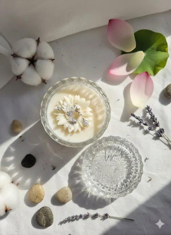 Fleur d’Argent – Bougie Parfumée Lozen-k
