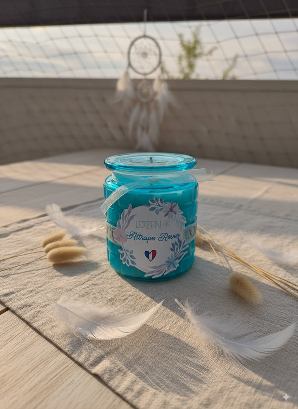 Bougie Parfumée “Rêve Envoûté” – Bonbonnière en verre réutilisable