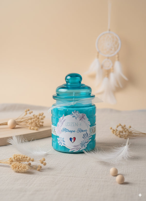 Bougie Parfumée “Rêve Envoûté” – Bonbonnière en verre réutilisable