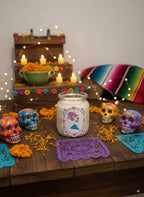 Mémoire Éclatante – Bougie parfumée Dia de los Muertos Lozen-k