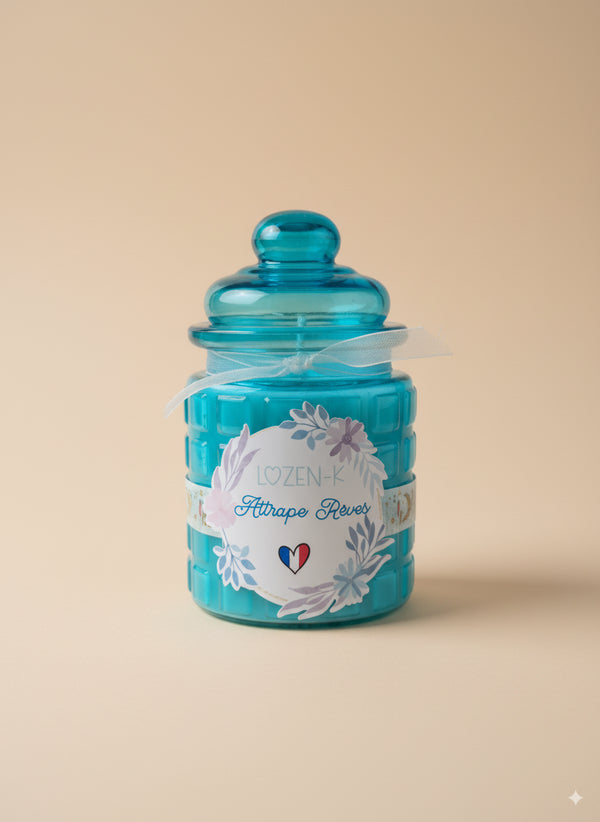 Bougie Parfumée “Rêve Envoûté” – Bonbonnière en verre réutilisable