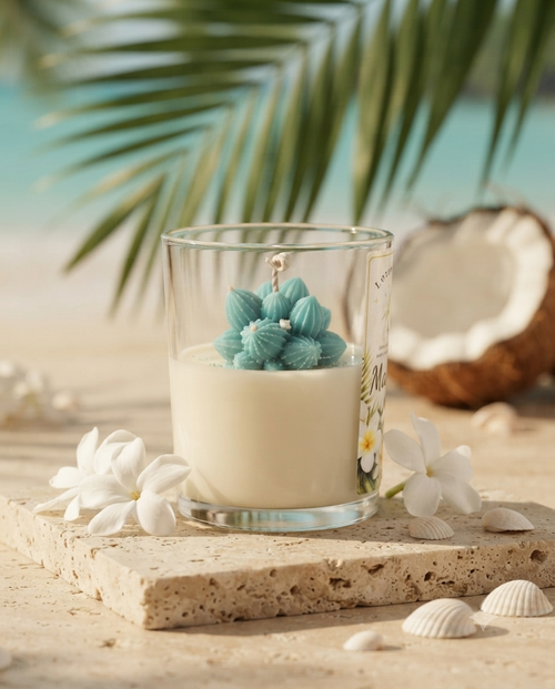 Bougie parfumée Monoï – Évasion tropicale | Lozen-K