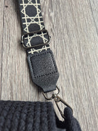 Sac en corde noire bohème – Sac bandoulière rond | Collection Éphémère Lozen-k