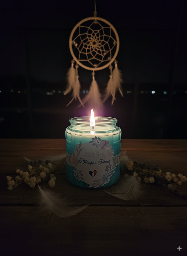 Bougie Parfumée “Rêve Envoûté” – Bonbonnière en verre réutilisable