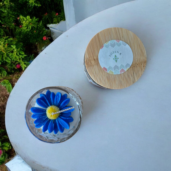 Bougie fleurie Vanille des Iles