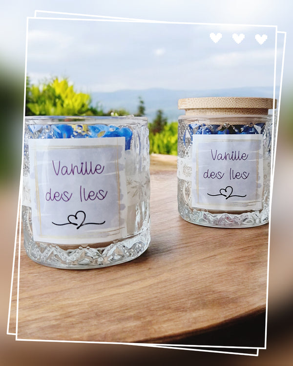 Bougie fleurie Vanille des Iles