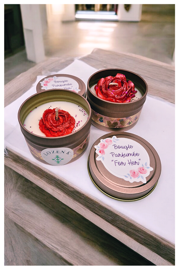Bougie Parfumée "For Her" - Lot de 2