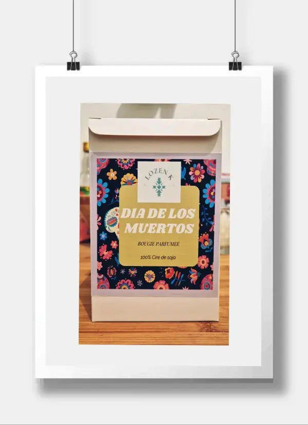 Mémoire Éclatante – Bougie parfumée Dia de los Muertos Lozen-k