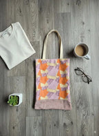 Patchwork Rosé – Tote Bag Vintage cousu main Lozen-k