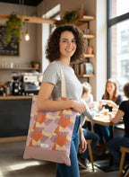 Patchwork Rosé – Tote Bag Vintage cousu main Lozen-k