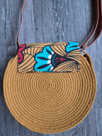 Sac en corde rond bohème wax | Sac bandoulière femme style bohème chic